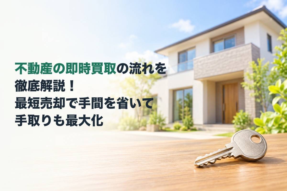 不動産の即時買取の流れを徹底解説！最短売却で手間を省いて手取りも最大化