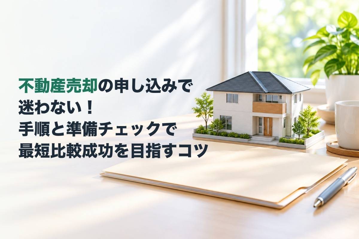 不動産売却の申し込みで迷わない！手順と準備チェックで最短比較成功を目指すコツ