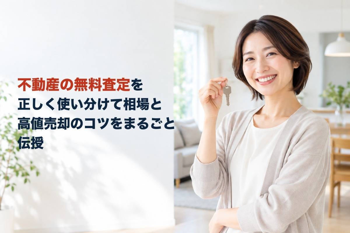 不動産の無料査定を正しく使い分けて相場と高値売却のコツをまるごと伝授